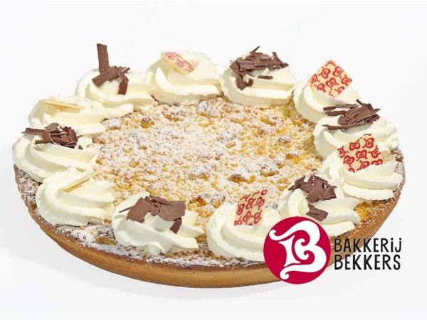 Appel Kruimel met slagroom